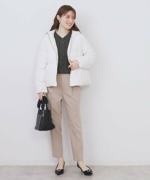 index / インデックス ニット・セーター | ラメ混ファンシーケーブルVネックニット【洗濯機OK】 | 詳細7