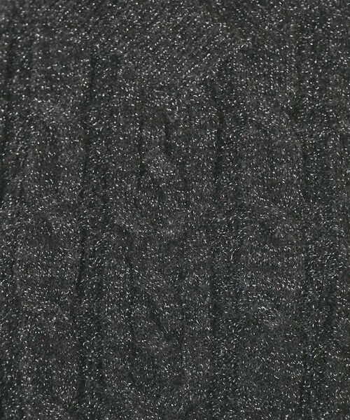 index / インデックス ニット・セーター | ラメ混ファンシーケーブルVネックニット【洗濯機OK】 | 詳細8