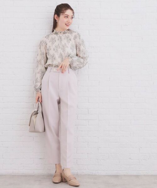 index / インデックス シャツ・ブラウス | フリルハイネックレーストップス【洗濯機OK】 | 詳細11