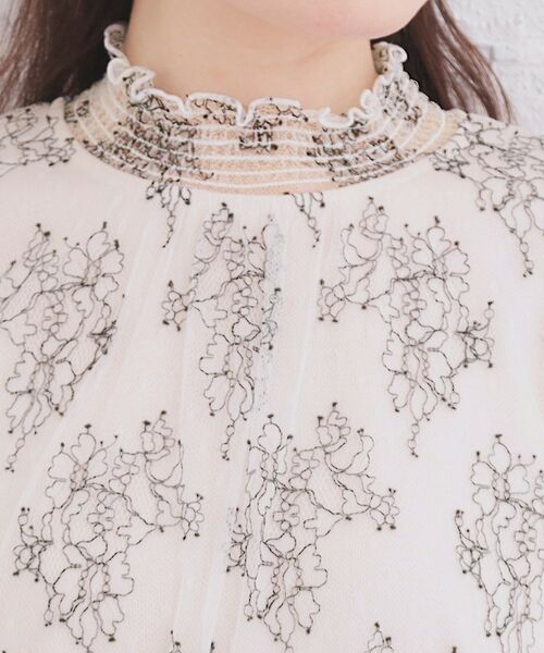 index / インデックス シャツ・ブラウス | フリルハイネックレーストップス【洗濯機OK】 | 詳細16