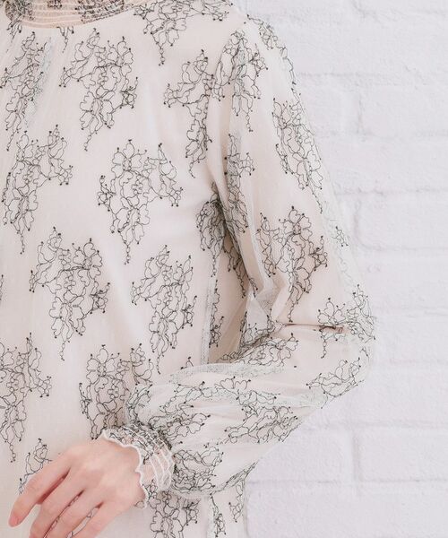 index / インデックス シャツ・ブラウス | フリルハイネックレーストップス【洗濯機OK】 | 詳細18