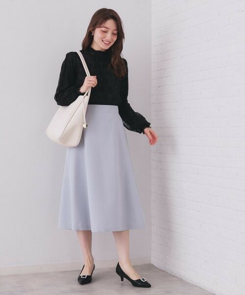 index / インデックス シャツ・ブラウス | フリルハイネックレーストップス【洗濯機OK】 | 詳細6