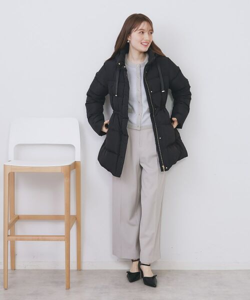 index / インデックス カーディガン・ボレロ | フェザーバイカラークルーネックカーディガン【洗濯機OK】 | 詳細11