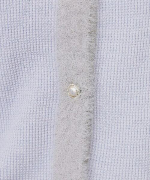 index / インデックス カーディガン・ボレロ | フェザーバイカラークルーネックカーディガン【洗濯機OK】 | 詳細12