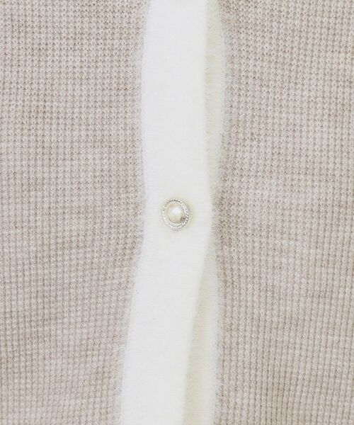 index / インデックス カーディガン・ボレロ | フェザーバイカラークルーネックカーディガン【洗濯機OK】 | 詳細16