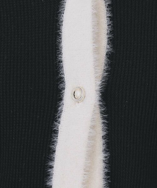 index / インデックス カーディガン・ボレロ | フェザーバイカラークルーネックカーディガン【洗濯機OK】 | 詳細8