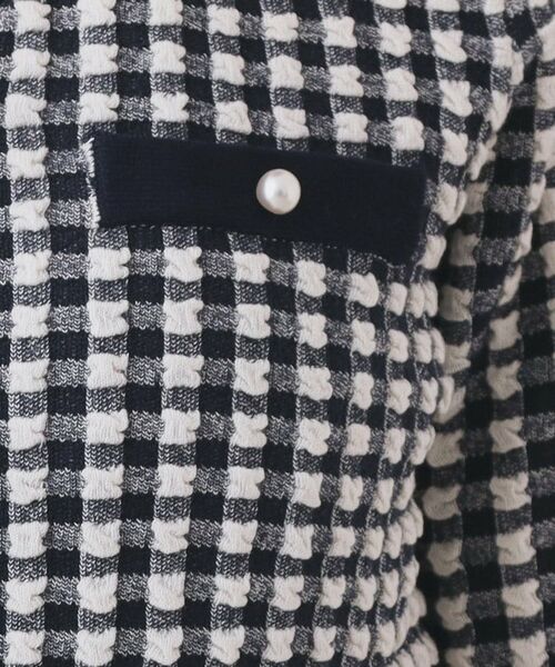 index / インデックス カーディガン・ボレロ | チェックジャカードカーディガン【洗濯機OK】 | 詳細12