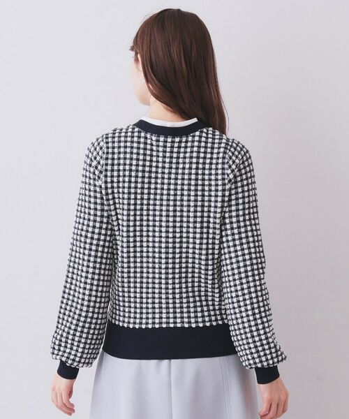 index / インデックス カーディガン・ボレロ | チェックジャカードカーディガン【洗濯機OK】 | 詳細15