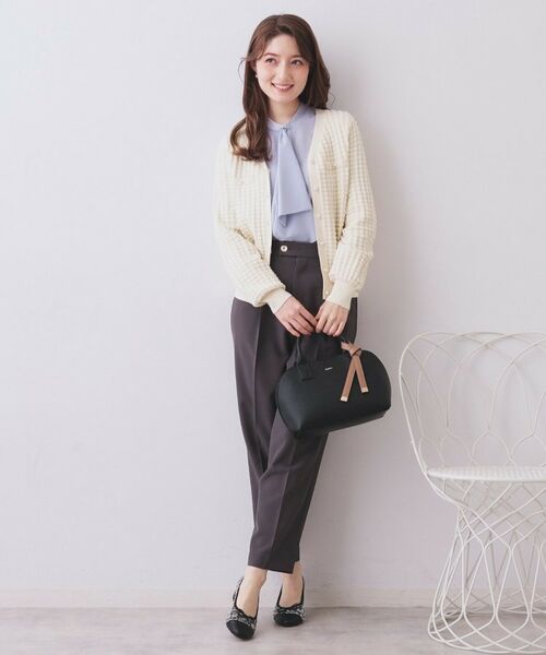 index / インデックス カーディガン・ボレロ | チェックジャカードカーディガン【洗濯機OK】 | 詳細2