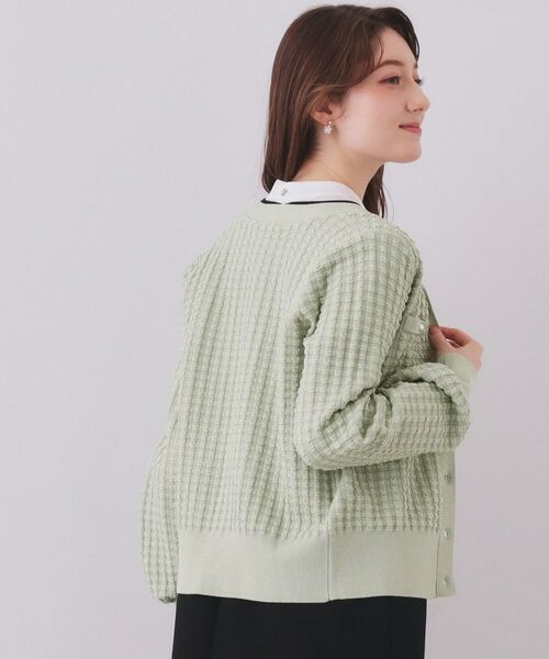 index / インデックス カーディガン・ボレロ | チェックジャカードカーディガン【洗濯機OK】 | 詳細5