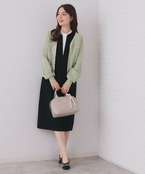 index / インデックス カーディガン・ボレロ | チェックジャカードカーディガン【洗濯機OK】 | 詳細6