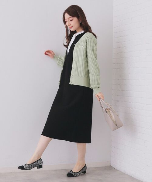 index / インデックス カーディガン・ボレロ | チェックジャカードカーディガン【洗濯機OK】 | 詳細7
