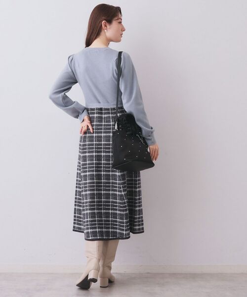 index / インデックス ロング・マキシ丈ワンピース | チェックラメジャカードニットワンピース | 詳細15