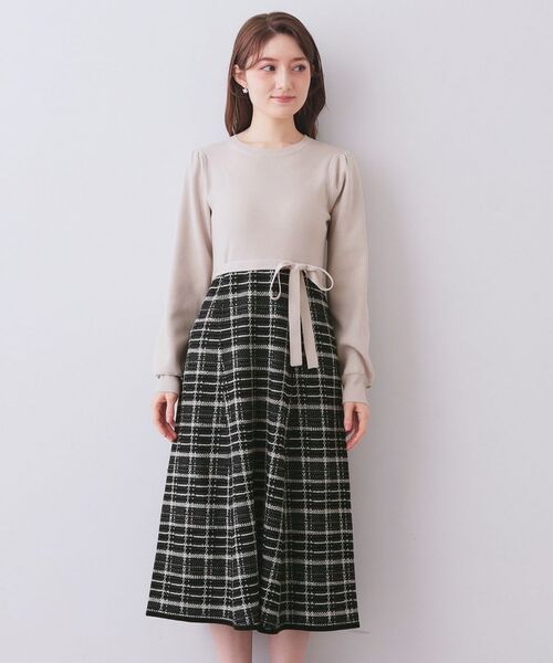 index / インデックス ロング・マキシ丈ワンピース | チェックラメジャカードニットワンピース | 詳細22