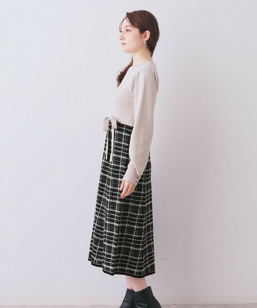 index / インデックス ロング・マキシ丈ワンピース | チェックラメジャカードニットワンピース | 詳細23