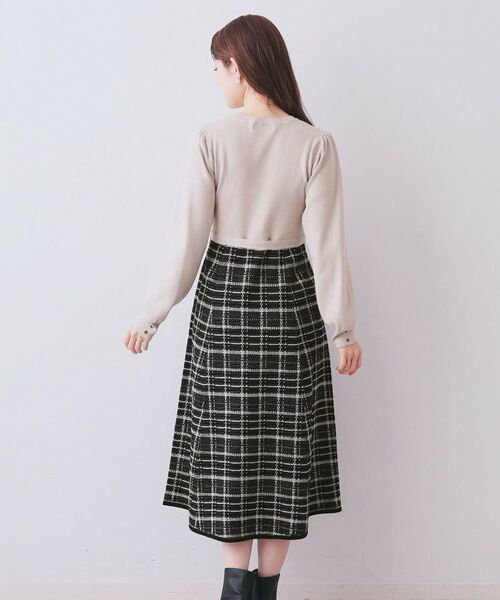 index / インデックス ロング・マキシ丈ワンピース | チェックラメジャカードニットワンピース | 詳細24