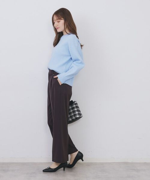 index / インデックス パンツ | 裏起毛ストレッチワイドパンツ【洗濯機OK/イージーアイロン】 | 詳細11