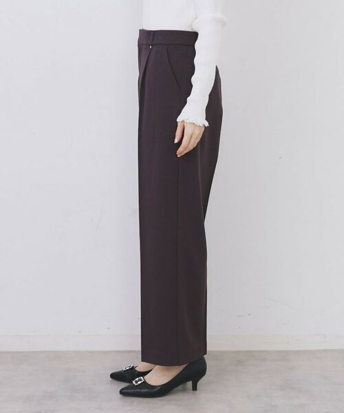 index / インデックス パンツ | 裏起毛ストレッチワイドパンツ【洗濯機OK/イージーアイロン】 | 詳細14