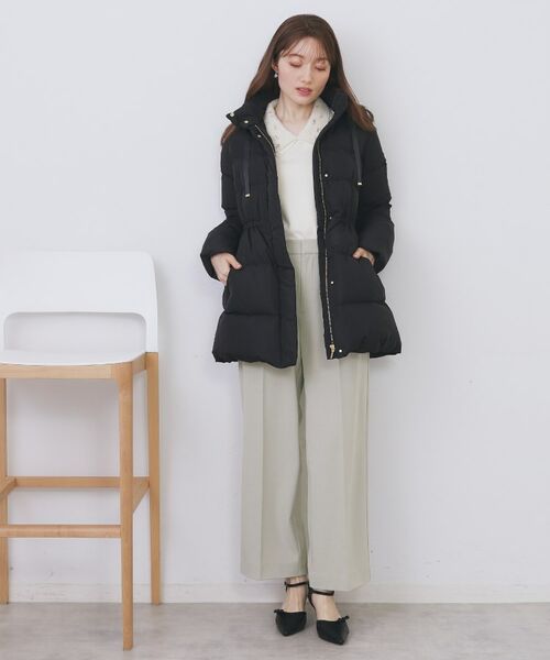 index / インデックス パンツ | 裏起毛ストレッチワイドパンツ【洗濯機OK/イージーアイロン】 | 詳細3