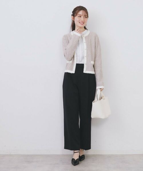 index / インデックス パンツ | 裏起毛ストレッチワイドパンツ【洗濯機OK/イージーアイロン】 | 詳細7