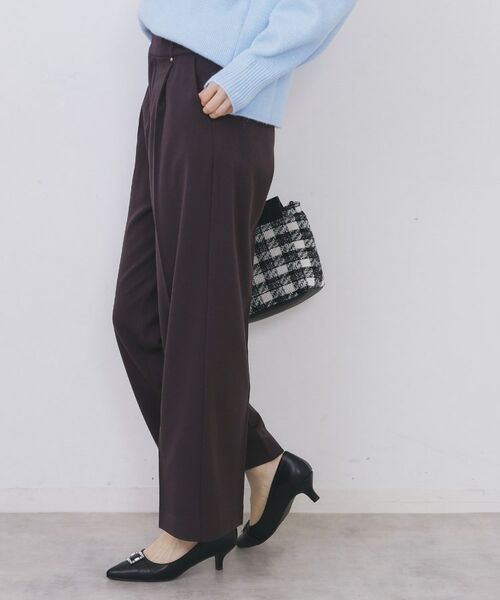 index / インデックス パンツ | 裏起毛ストレッチワイドパンツ【洗濯機OK/イージーアイロン】 | 詳細9