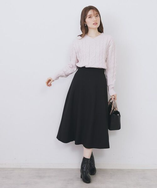 index / インデックス ロング・マキシ丈スカート | フレアスカート【洗濯機OK/防シワ/イージーアイロン】 | 詳細2