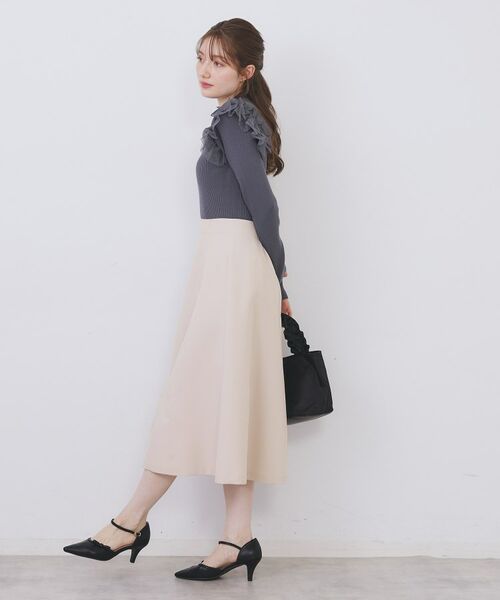 index / インデックス ロング・マキシ丈スカート | フレアスカート【洗濯機OK/防シワ/イージーアイロン】 | 詳細7