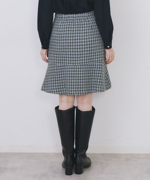 index / インデックス ミニ・ひざ丈スカート | ラメスパンコール千鳥柄ペプラムミニスカート【洗濯機OK/イージーアイロン】 | 詳細15