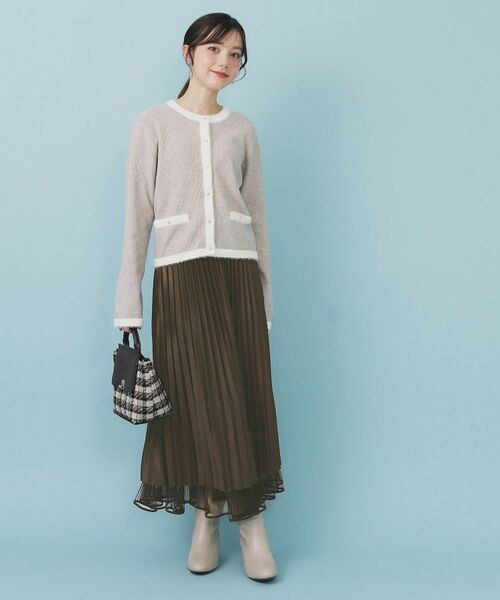 index / インデックス ロング・マキシ丈スカート | リバーシブルチュールティアードフレアスカート【洗濯機可OK】 | 詳細13