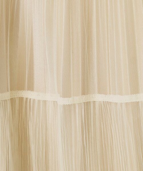 index / インデックス ロング・マキシ丈スカート | リバーシブルチュールティアードフレアスカート【洗濯機可OK】 | 詳細23