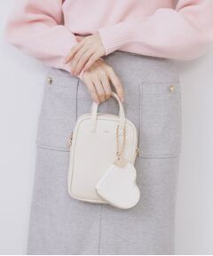 index / インデックス ショルダーバッグ | 【2WAY】ハートポーチ付きミニショルダーバッグ