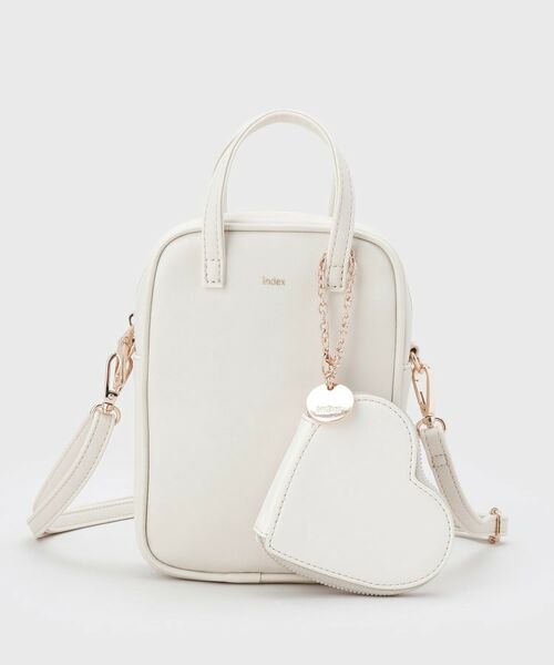 index / インデックス ショルダーバッグ | 【2WAY】ハートポーチ付きミニショルダーバッグ | 詳細6