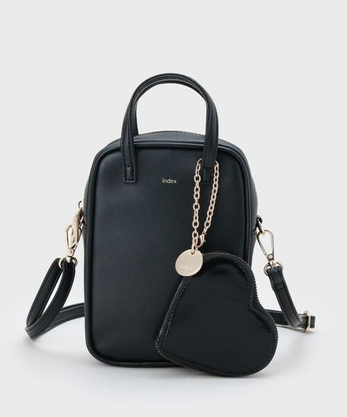 index / インデックス ショルダーバッグ | 【2WAY】ハートポーチ付きミニショルダーバッグ | 詳細7