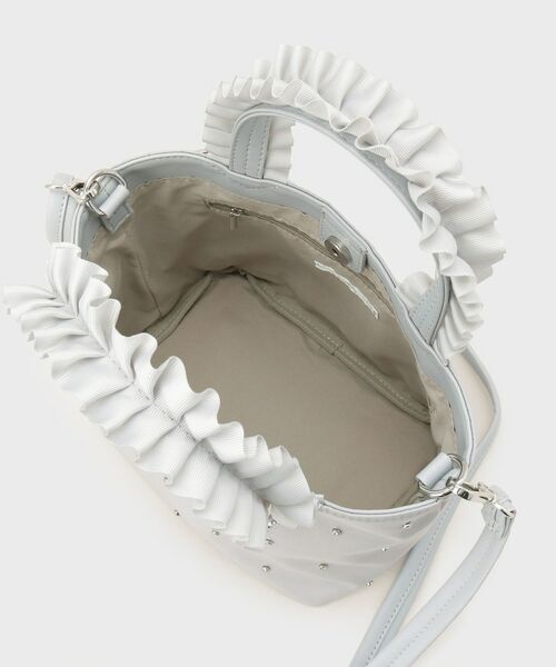 index / インデックス トートバッグ | 持ち手フリルビジューミドルトートバッグ【2WAY】 | 詳細13