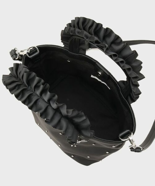 index / インデックス トートバッグ | 持ち手フリルビジューミドルトートバッグ【2WAY】 | 詳細14