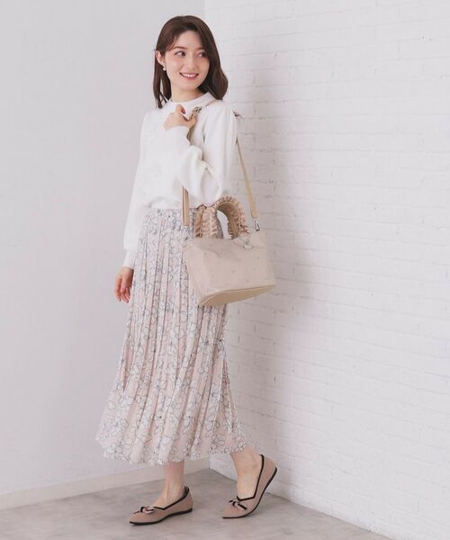 index / インデックス トートバッグ | 持ち手フリルビジューミドルトートバッグ【2WAY】 | 詳細6