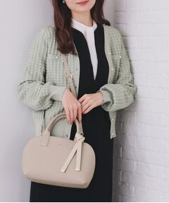 index / インデックス ボストンバッグ | 軽量合皮バイカラーミドルボストンバッグ【2WAY】