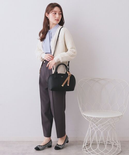 index / インデックス ボストンバッグ | 軽量合皮バイカラーミドルボストンバッグ【2WAY】 | 詳細2