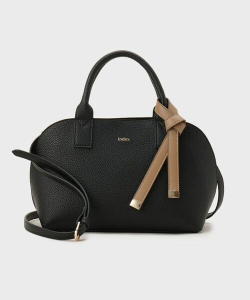 index / インデックス ボストンバッグ | 軽量合皮バイカラーミドルボストンバッグ【2WAY】 | 詳細5