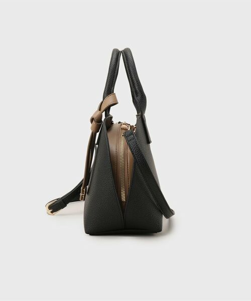 index / インデックス ボストンバッグ | 軽量合皮バイカラーミドルボストンバッグ【2WAY】 | 詳細6