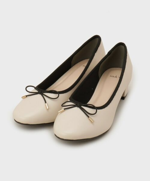 index / インデックス パンプス | ラウンドトゥヒールバレエシューズ(オフホワイト(503))