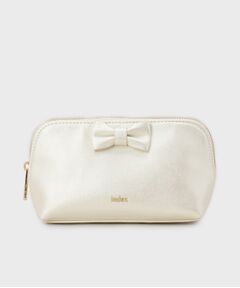 index / インデックス ポーチ | ラメ合皮リボンポーチ