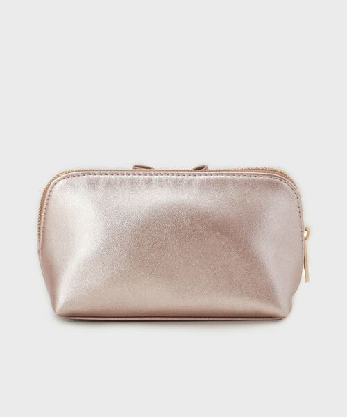 index / インデックス ポーチ | ラメ合皮リボンポーチ | 詳細3