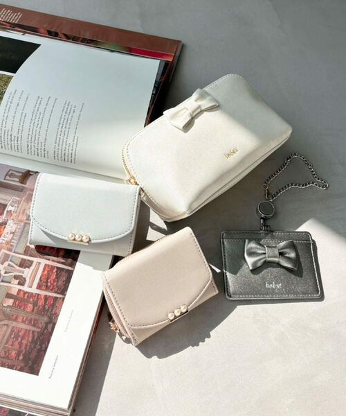 index / インデックス ポーチ | ラメ合皮リボンポーチ | 詳細7