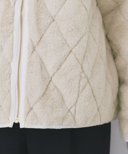 index / インデックス レザーブルゾン・ジャケット | リバーシブル キルティングファーブルゾン【洗濯機OK】 | 詳細23