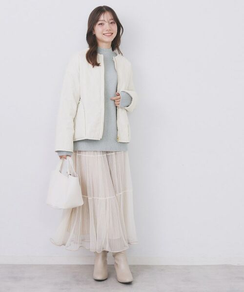 index / インデックス レザーブルゾン・ジャケット | リバーシブル キルティングファーブルゾン【洗濯機OK】 | 詳細6