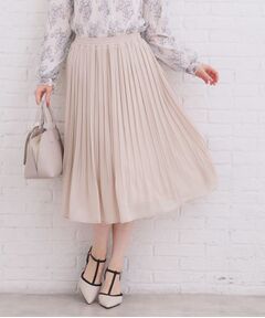 index / インデックス ロング・マキシ丈スカート | 選べる丈 シフォンプリーツスカート【洗濯機OK／イージーアイロン／防シワ】