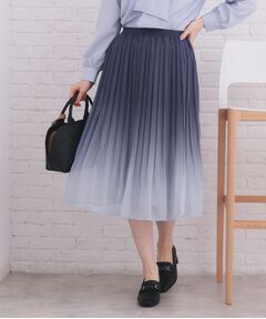 index / インデックス ロング・マキシ丈スカート | 選べる丈 シフォンプリーツスカート【洗濯機OK／イージーアイロン／防シワ】