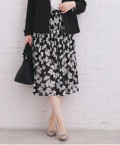 index / インデックス ロング・マキシ丈スカート | 選べる丈 シフォンプリーツスカート【洗濯機OK／イージーアイロン／防シワ】