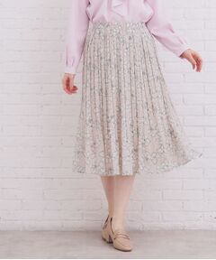 index / インデックス ロング・マキシ丈スカート | 選べる丈 シフォンプリーツスカート【洗濯機OK／イージーアイロン／防シワ】